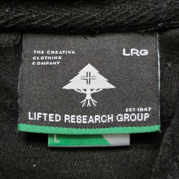 LRG Core Logo Hoodie Pullover Black Men’s L - Picture 3 of 6